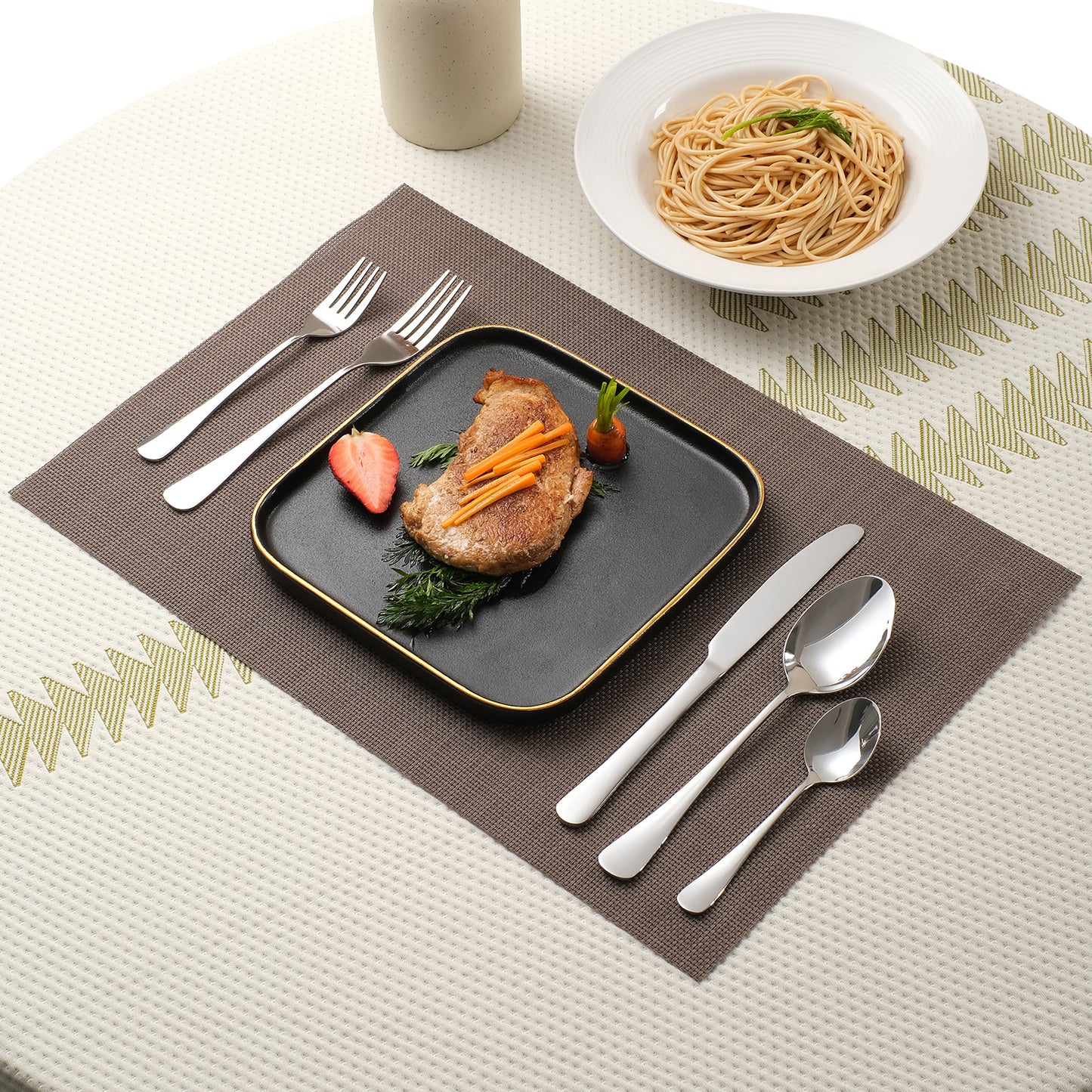 Cutlery Set Cross-border Amazon 1010 Stainless Steel Tableware Suit 5 Main Parts 30 Piece Set Knife, Fork And Spoon Suit