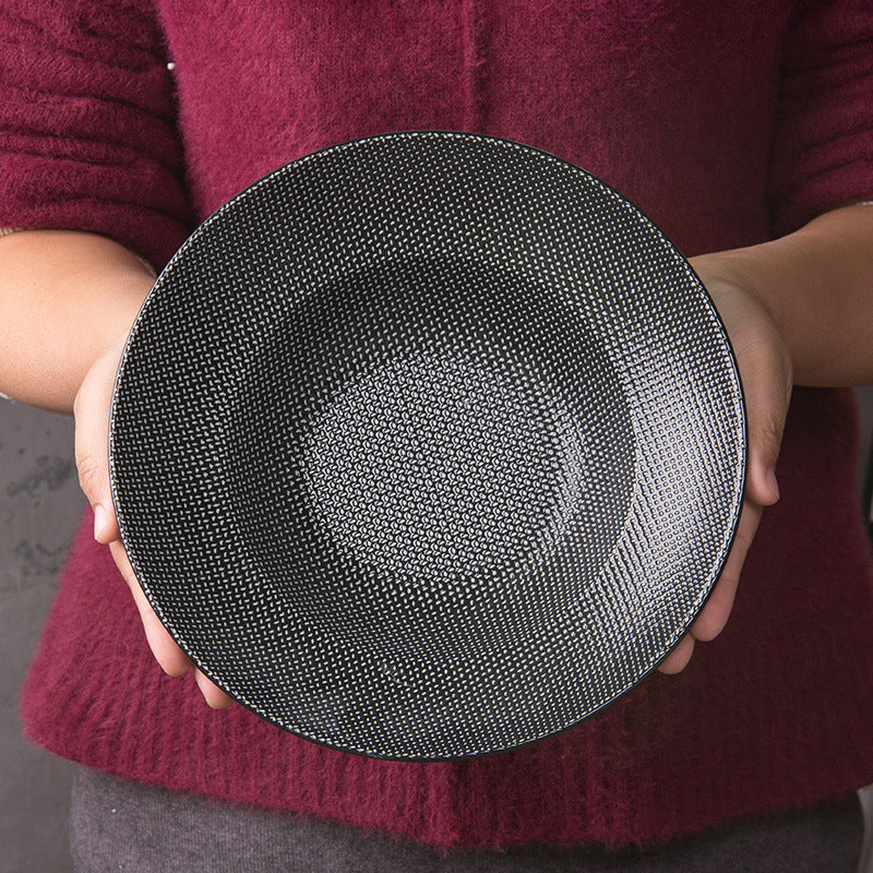 European Cutlery 7-piece Flat Plate Noodle Bowl Salad Bowl