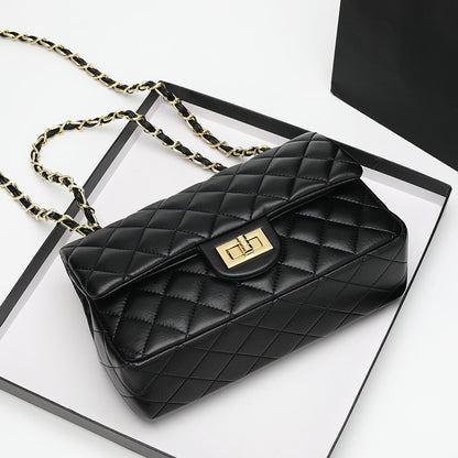 Small Fragrant Lingge Chain Bag 2022 New Large Bag Celebrity Temperament Single Shoulder Messenger Bag Large Capacity Foreign Style Portable