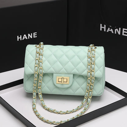 Small Fragrant Lingge Chain Bag 2022 New Large Bag Celebrity Temperament Single Shoulder Messenger Bag Large Capacity Foreign Style Portable