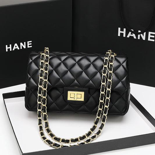 Small Fragrant Lingge Chain Bag 2022 New Large Bag Celebrity Temperament Single Shoulder Messenger Bag Large Capacity Foreign Style Portable
