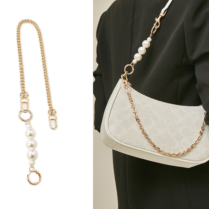 Hengjiang Accessories Suitable For Kouchi Mahjong Bag Chain Accessories Pearl Extension Chain Bag With Underarm Bag Decorative Chain